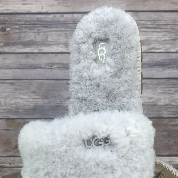UGG Cozette Oyster Slide Sandals 1100892 Size 6 - Picture 8 of 10